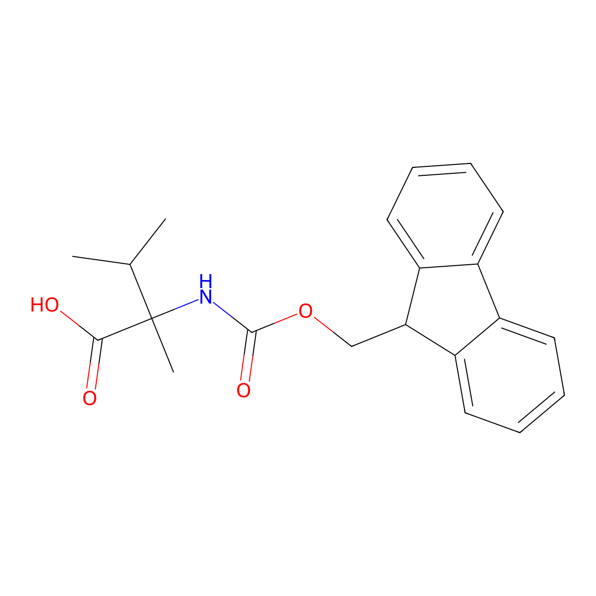2-({[(9H-Fluoren-9-YL)methoxy]carbonyl}amino)-2,3-dimethylbutanoic acid molecular structure, CAS 1016893-33-6