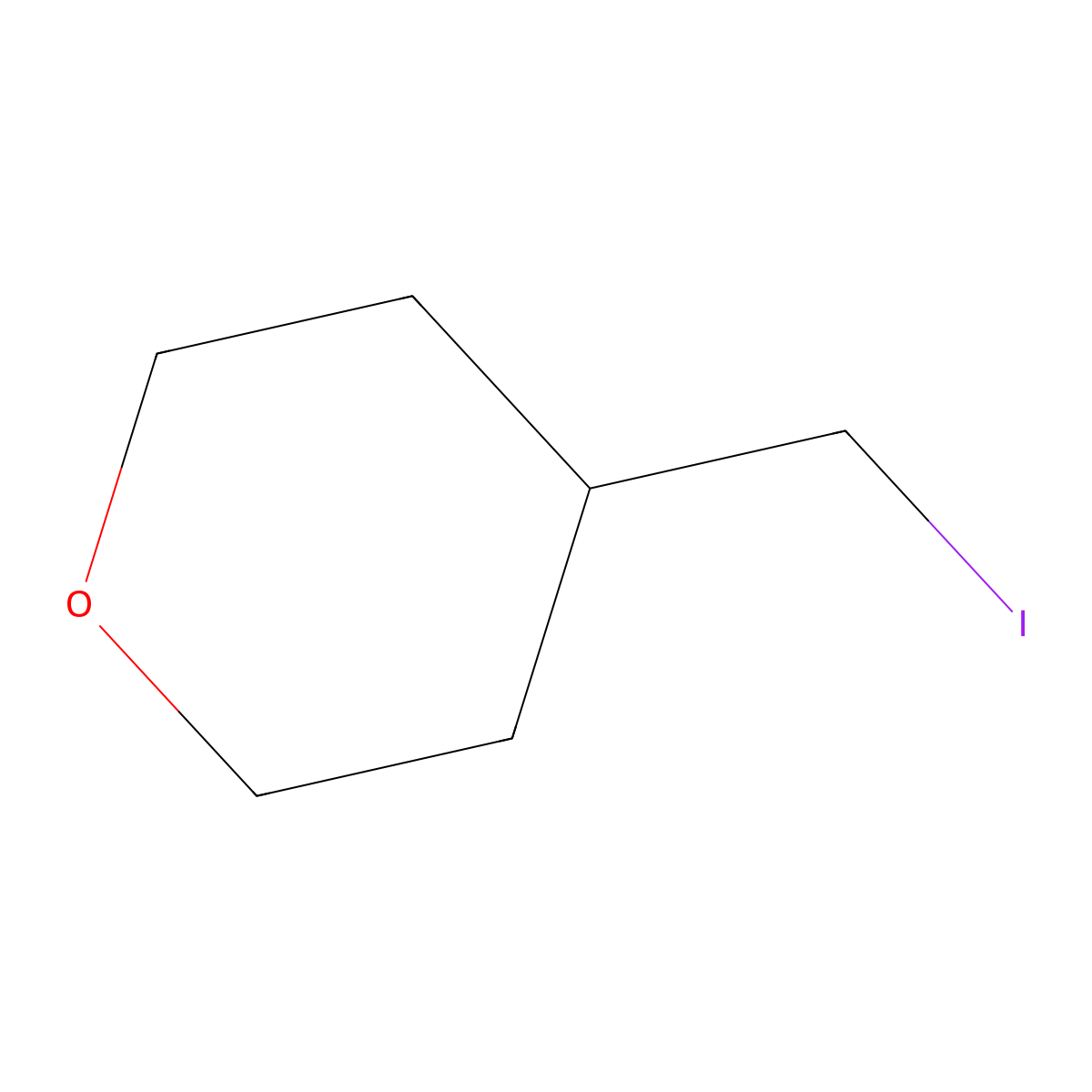 4-(Iodomethyl)oxane molecular structure, CAS 101691-94-5