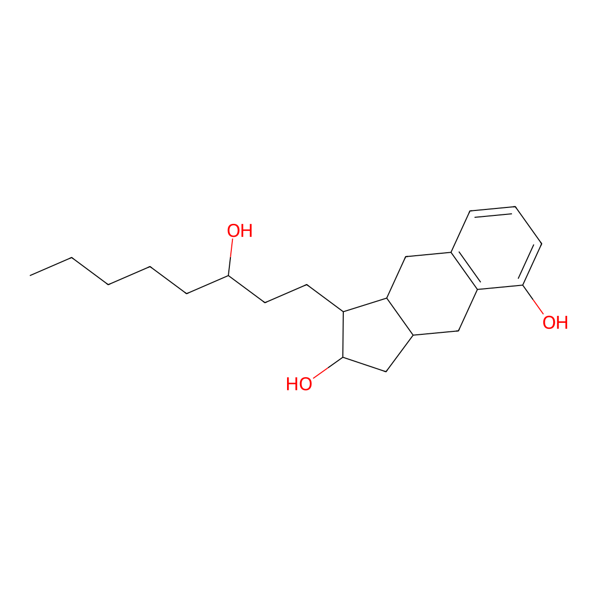 Descarboxymethyl treprostinil molecular structure, CAS 101692-02-8
