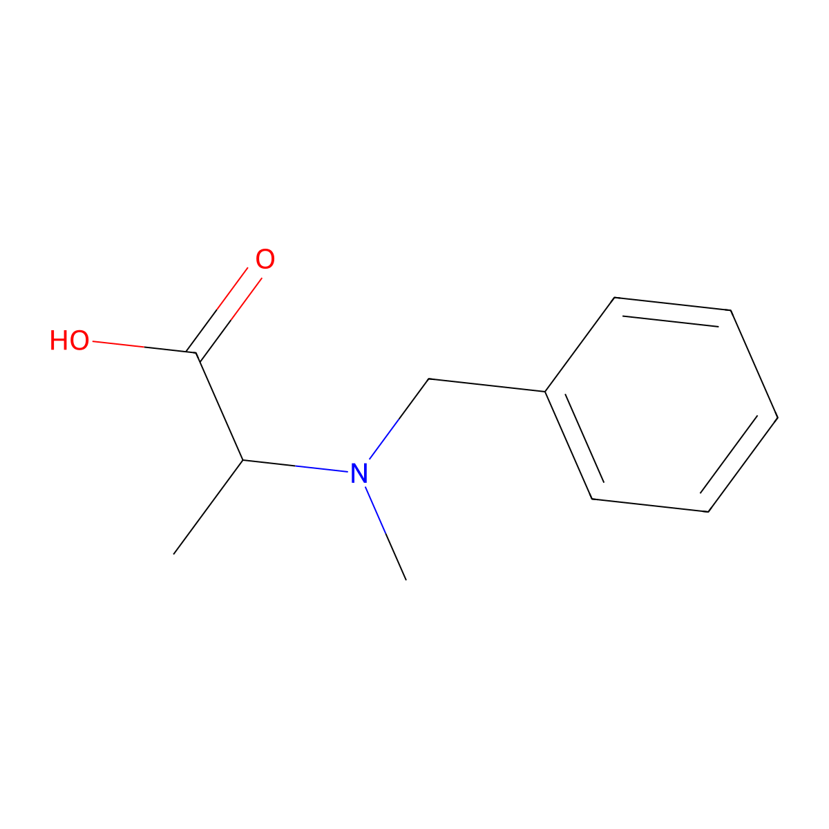 2-[Benzyl(methyl)amino]propanoic acid molecular structure, CAS 101692-94-8