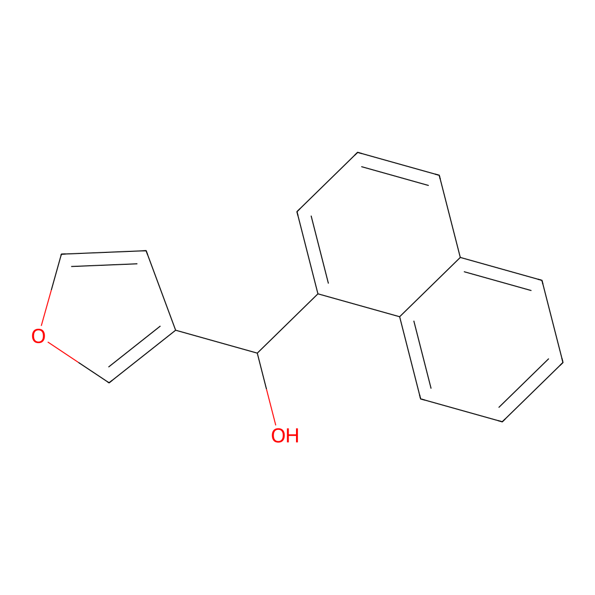 Furan-3-yl(naphthalen-1-yl)methanol molecular structure, CAS 1016925-55-5