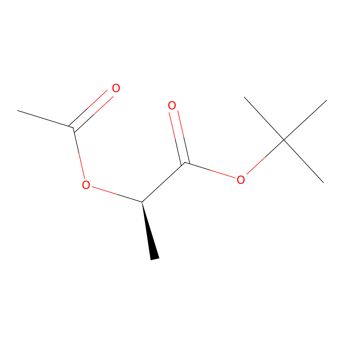 tert-Butyl (R)-2-acetoxypropanoate molecular structure, CAS 101693-27-0
