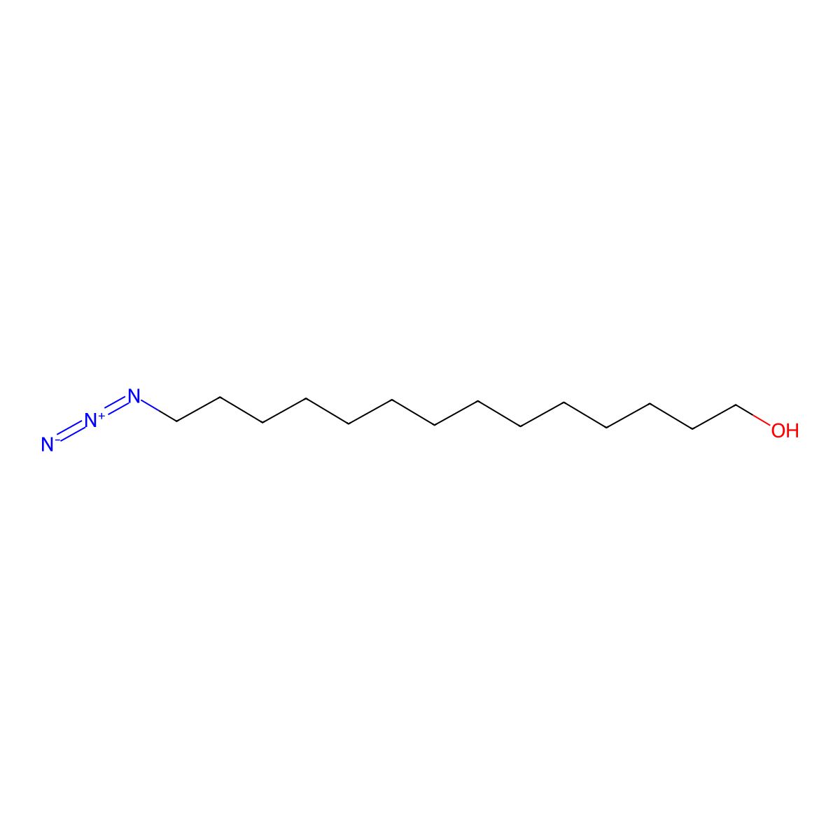 14-Azido-1-tetradecanol molecular structure, CAS 1016981-98-8
