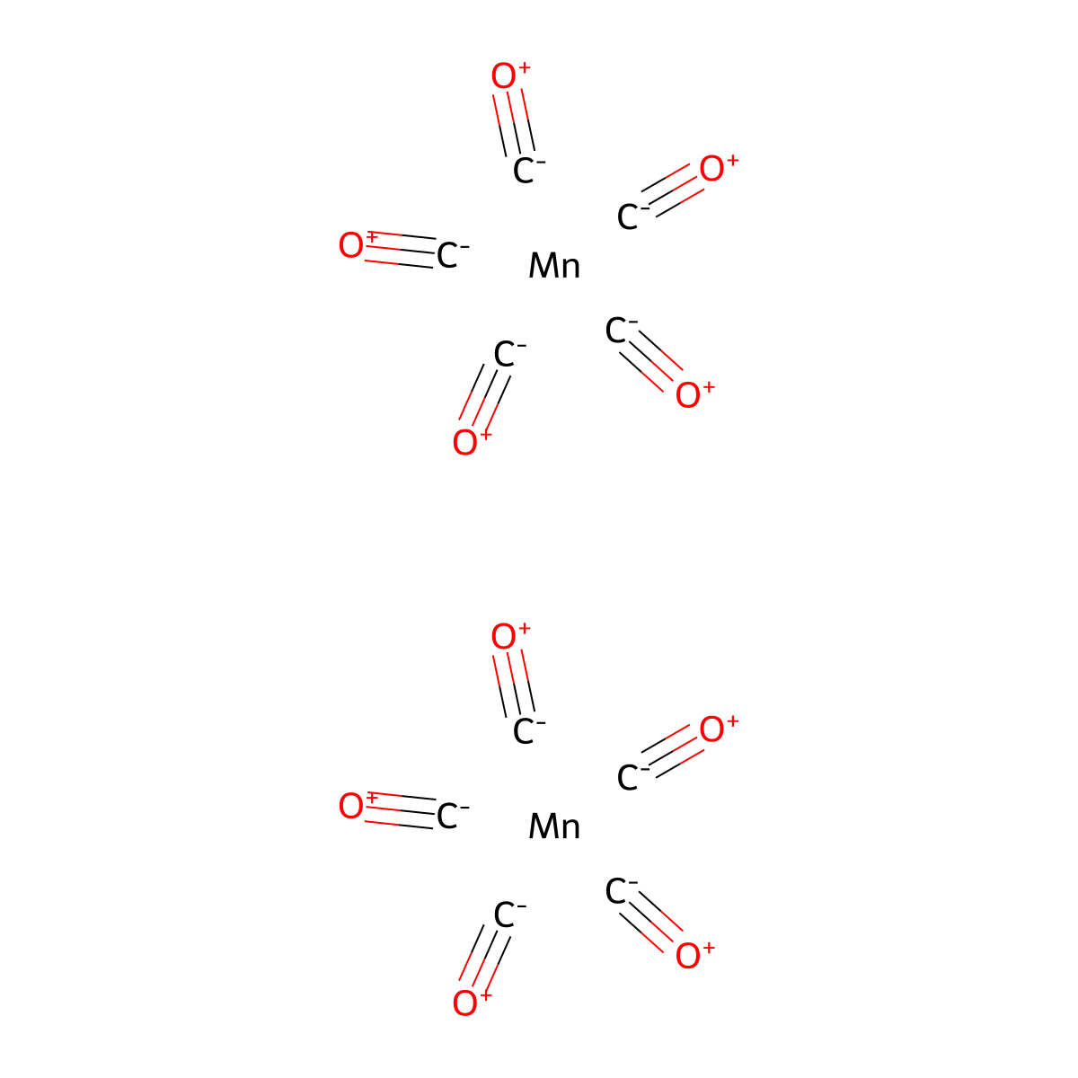 Dimanganese decacarbonyl molecular structure, CAS 10170-69-1
