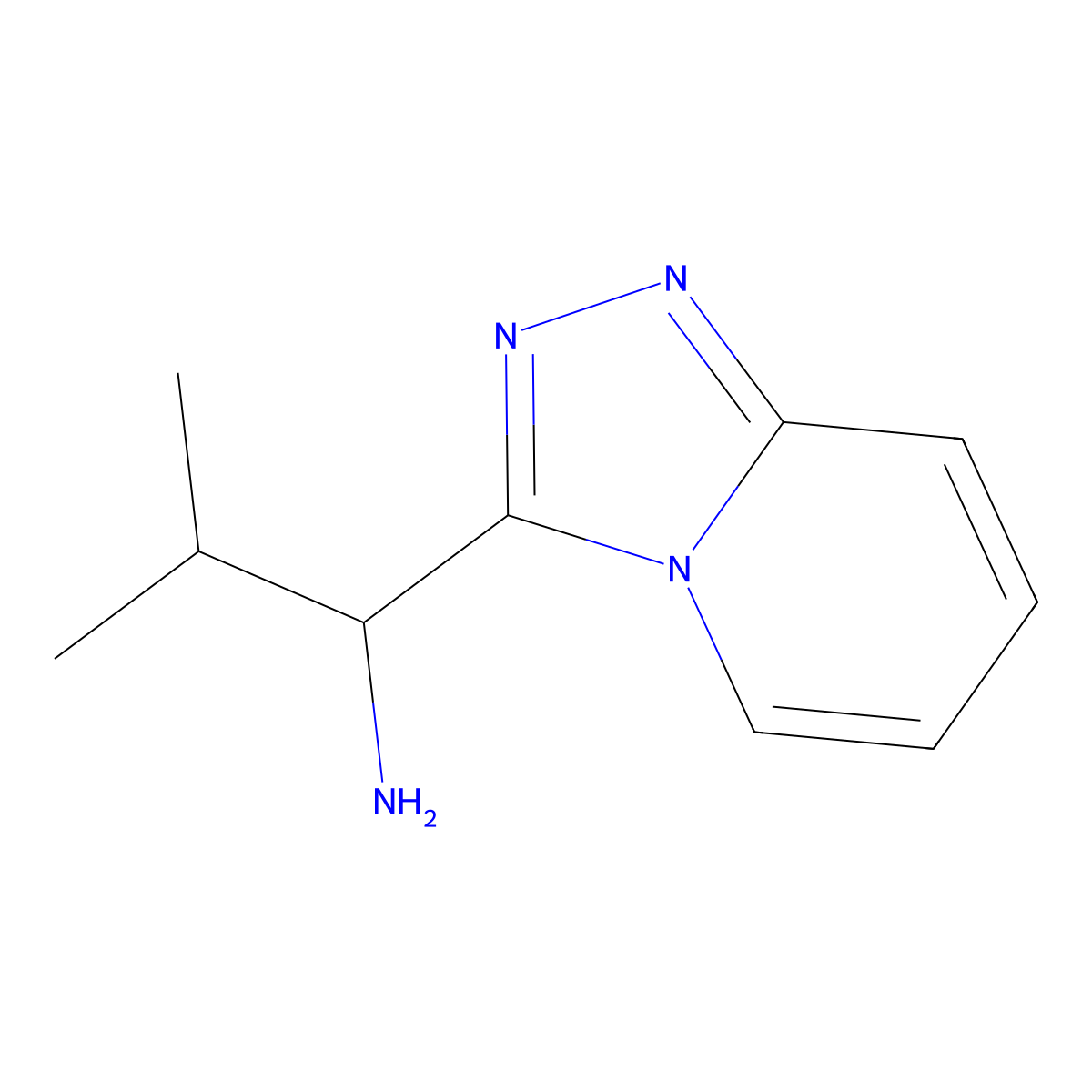 2-Methyl-1-{[1,2,4]triazolo[4,3-a]pyridin-3-yl}propan-1-amine molecular structure, CAS 1017019-83-8