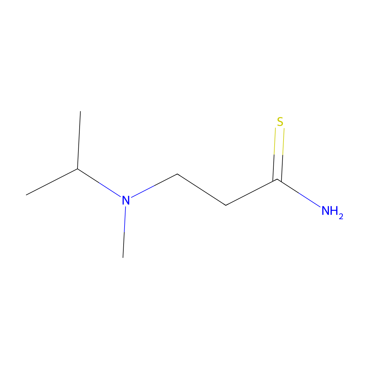 3-(Isopropyl(methyl)amino)propanethioamide molecular structure, CAS 1017022-09-1