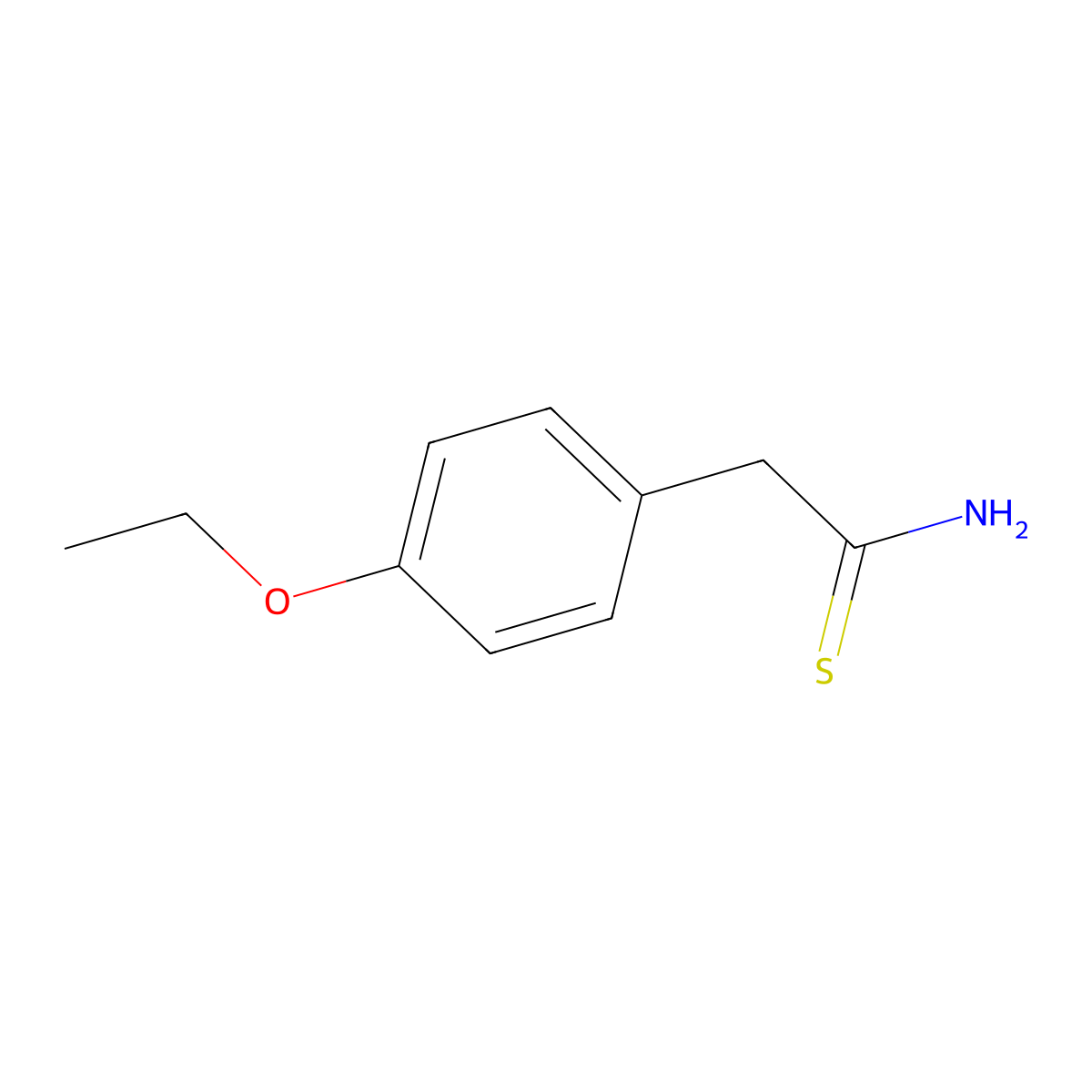 2-(4-Ethoxyphenyl)ethanethioamide molecular structure, CAS 1017022-22-8