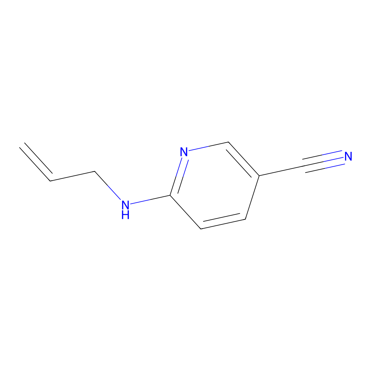 6-[(Prop-2-en-1-yl)amino]pyridine-3-carbonitrile molecular structure, CAS 1017023-76-5