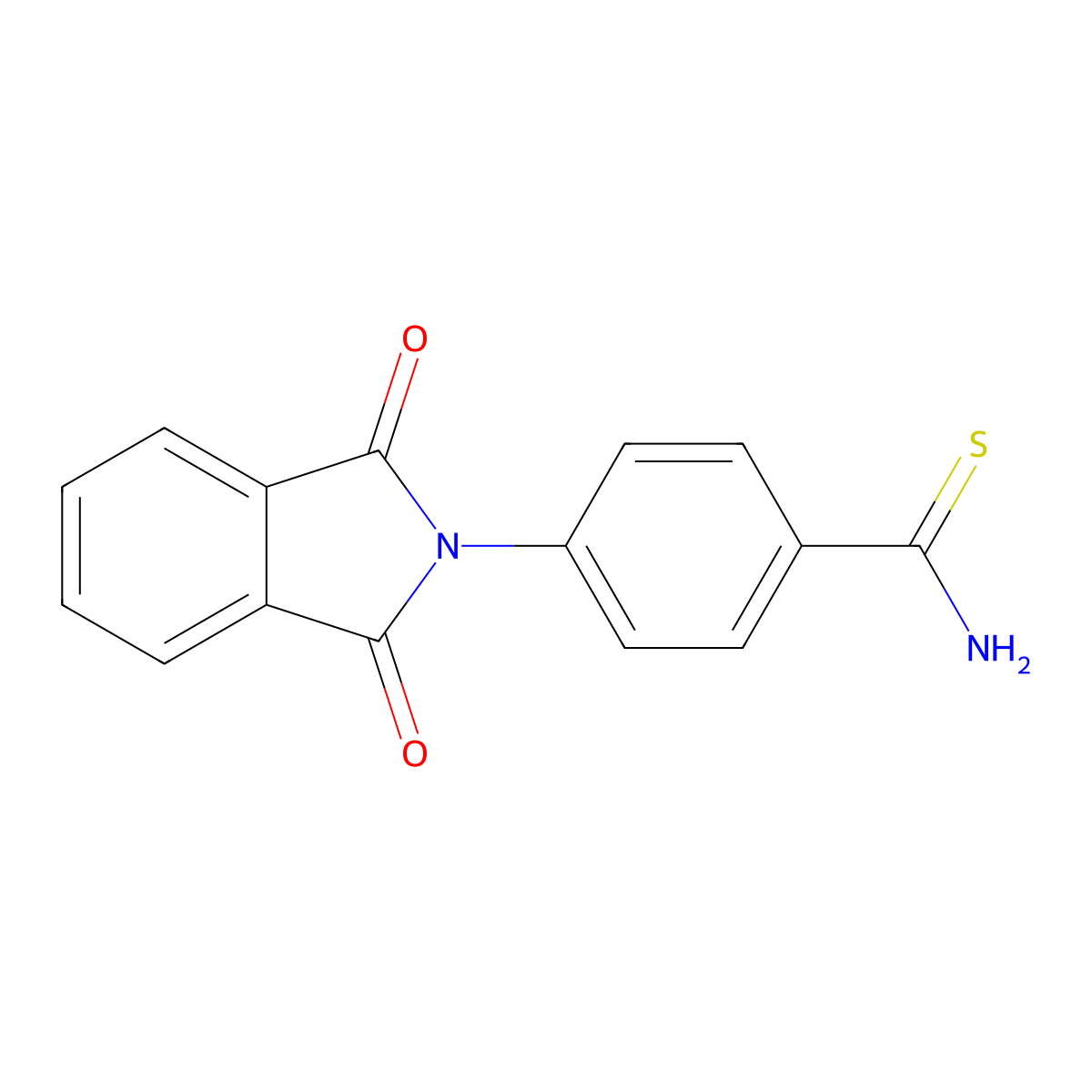 4-(1,3-Dioxo-1,3-dihydro-2H-isoindol-2-yl)benzenecarbothioamide molecular structure, CAS 1017028-04-4
