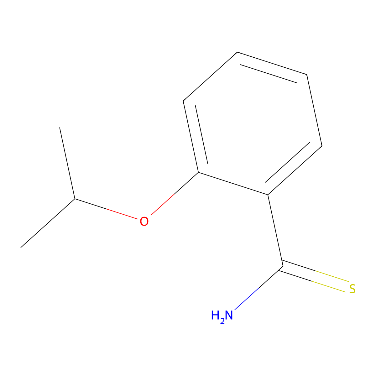 2-(Propan-2-yloxy)benzene-1-carbothioamide molecular structure, CAS 1017031-17-2