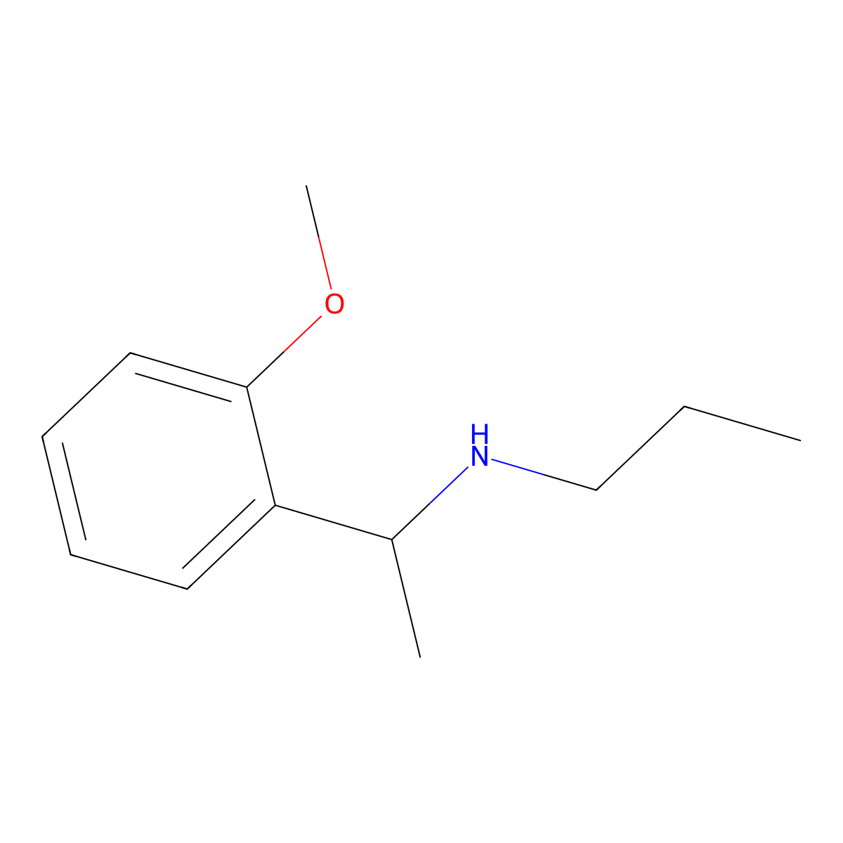 [1-(2-Methoxyphenyl)ethyl](propyl)amine molecular structure, CAS 1017031-66-1
