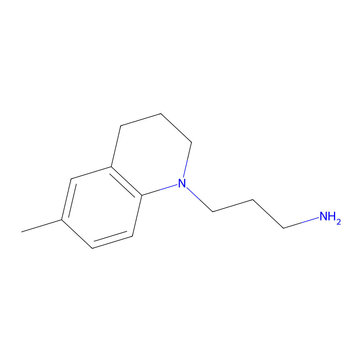3-(6-Methyl-1,2,3,4-tetrahydroquinolin-1-yl)propan-1-amine molecular structure, CAS 1017032-50-6
