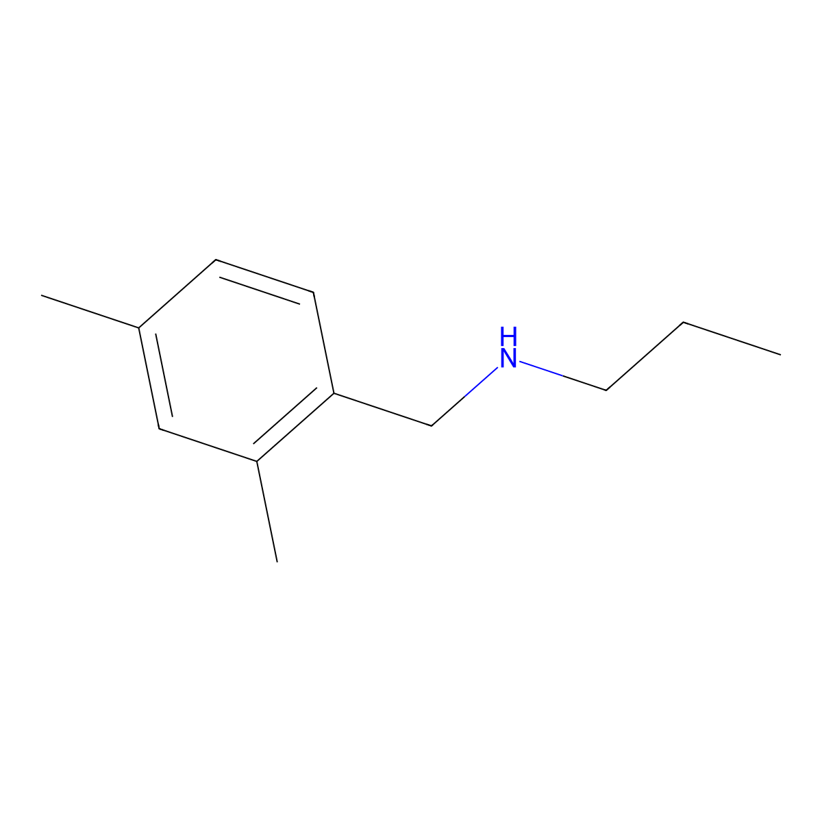 [(2,4-Dimethylphenyl)methyl](propyl)amine molecular structure, CAS 1017034-62-6