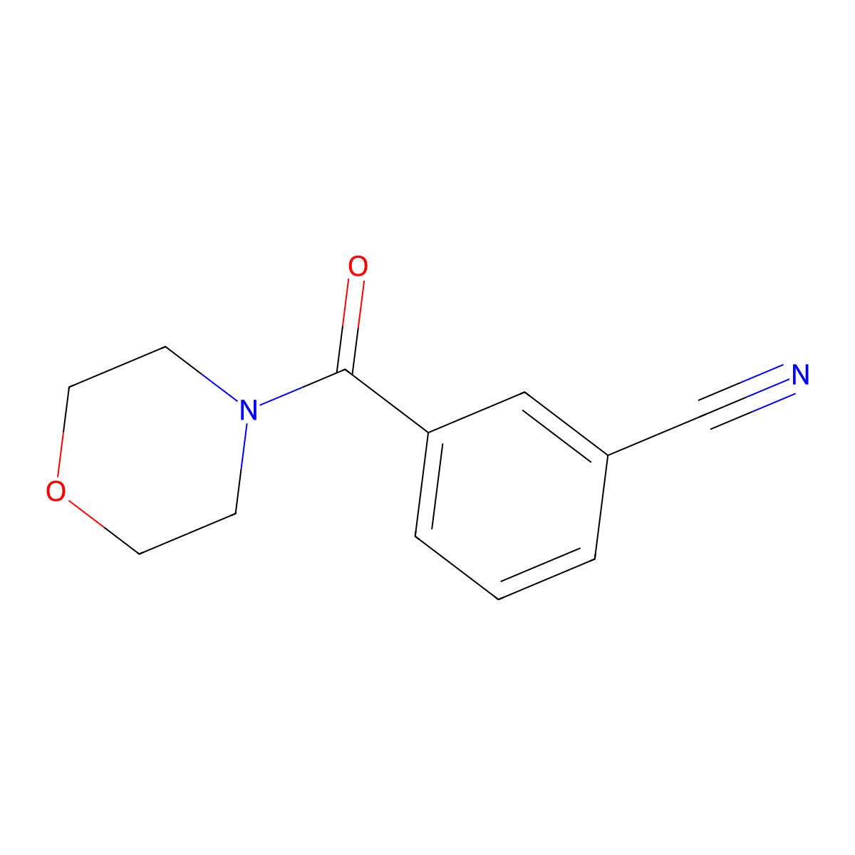 3-(Morpholine-4-carbonyl)benzonitrile molecular structure, CAS 1017035-26-5