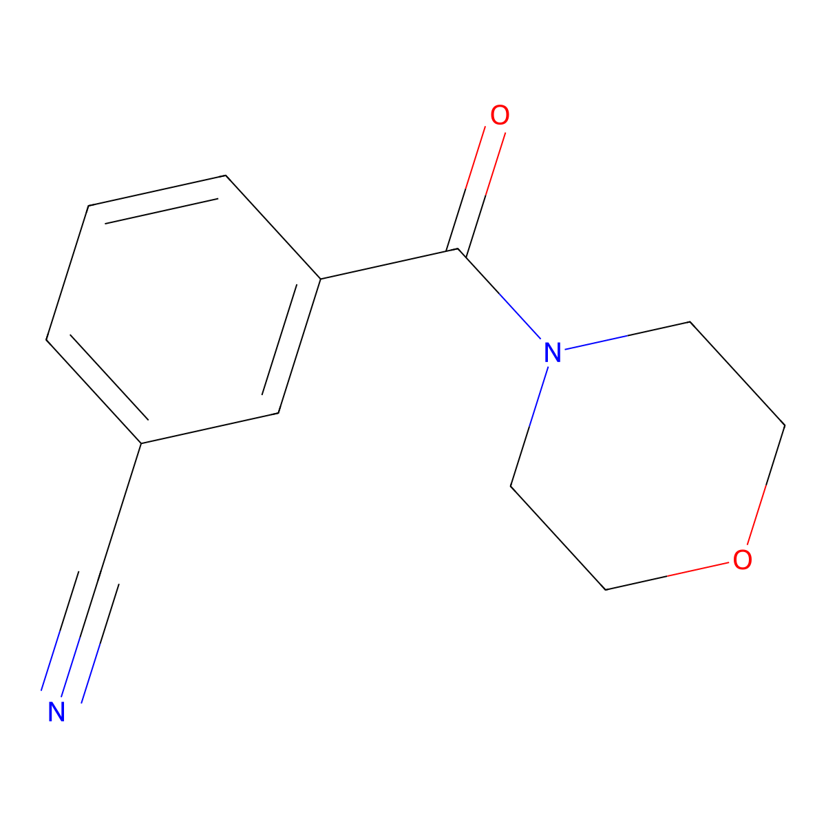 3-(Morpholine-4-carbonyl)benzonitrile molecular structure, CAS 1017035-26-5