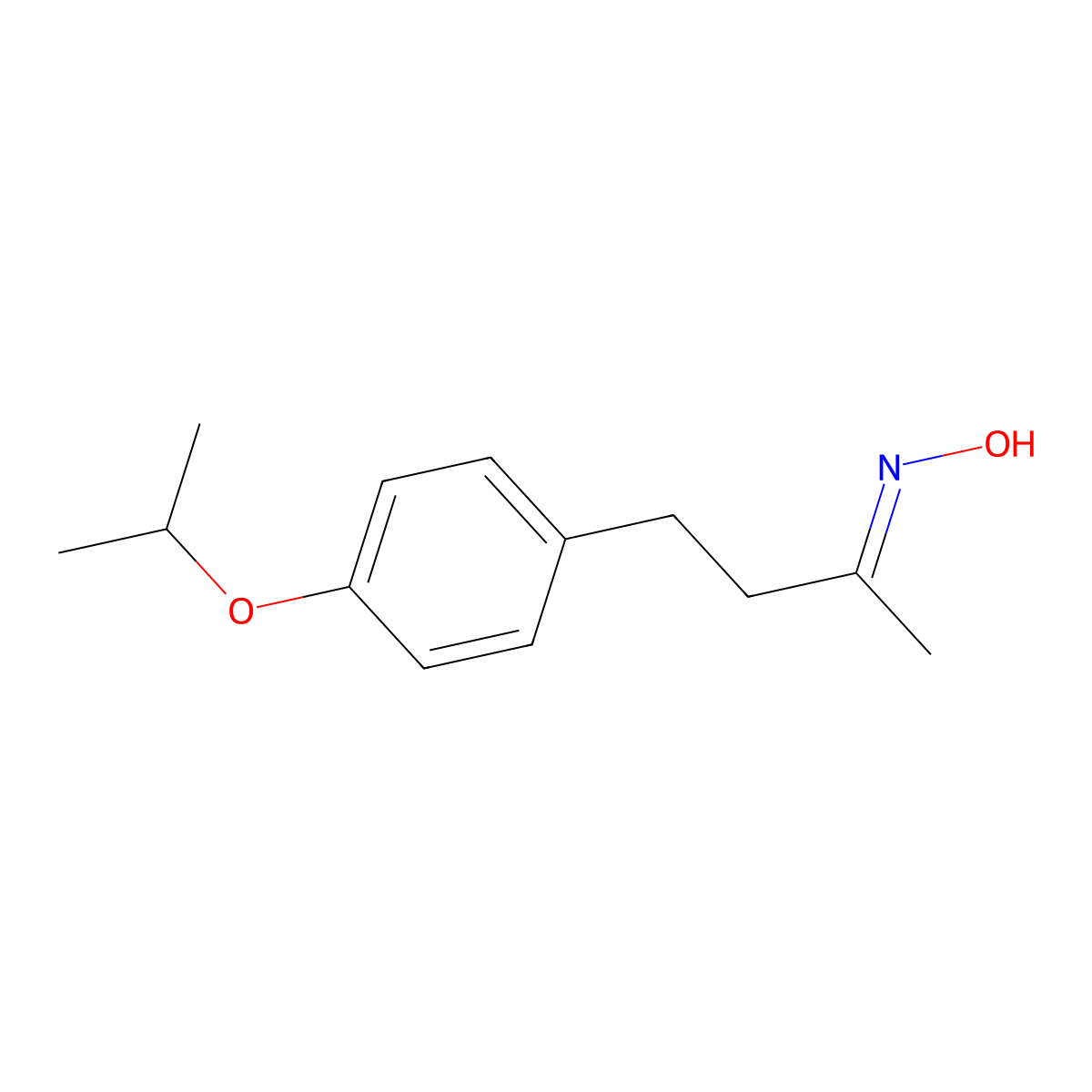 N-{4-[4-(propan-2-yloxy)phenyl]butan-2-ylidene}hydroxylamine molecular structure, CAS 1017040-19-5