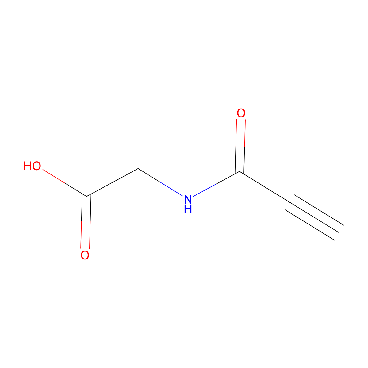 2-(Prop-2-ynamido)acetic acid molecular structure, CAS 1017041-03-0