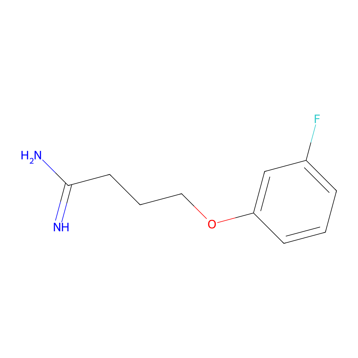 4-(3-Fluorophenoxy)butanimidamide molecular structure, CAS 1017041-67-6