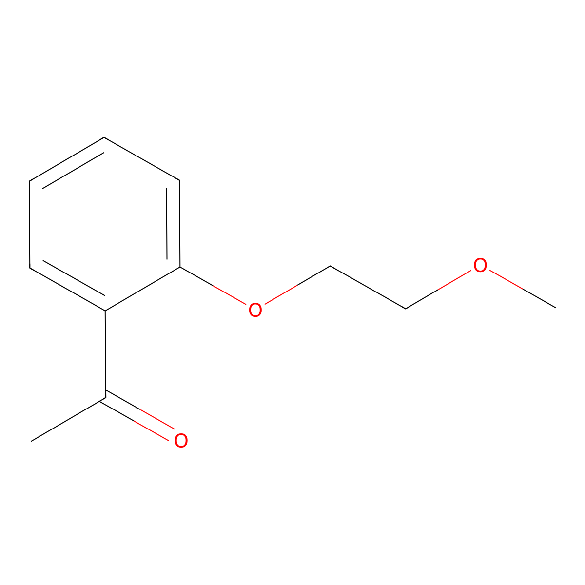 1-[2-(2-Methoxyethoxy)phenyl]ethanone molecular structure, CAS 1017043-94-5
