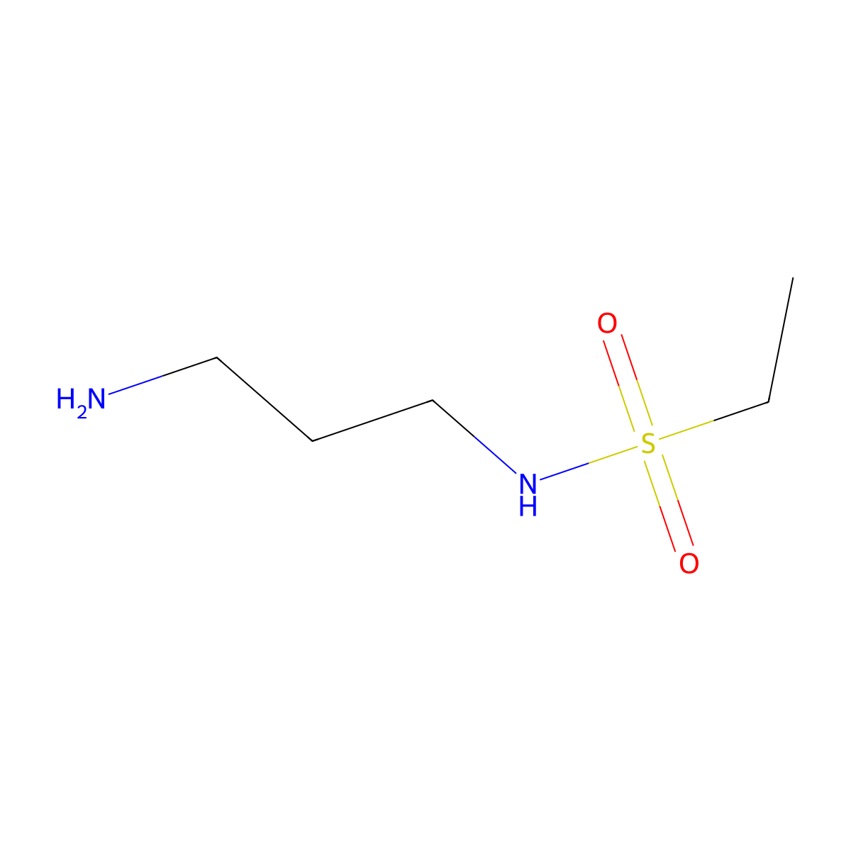 N-(3-aminopropyl)ethane-1-sulfonamide molecular structure, CAS 1017047-84-5
