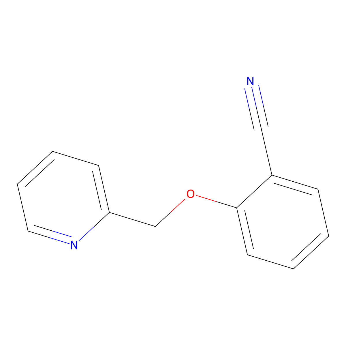 2-[(Pyridin-2-yl)methoxy]benzonitrile molecular structure, CAS 1017050-19-9