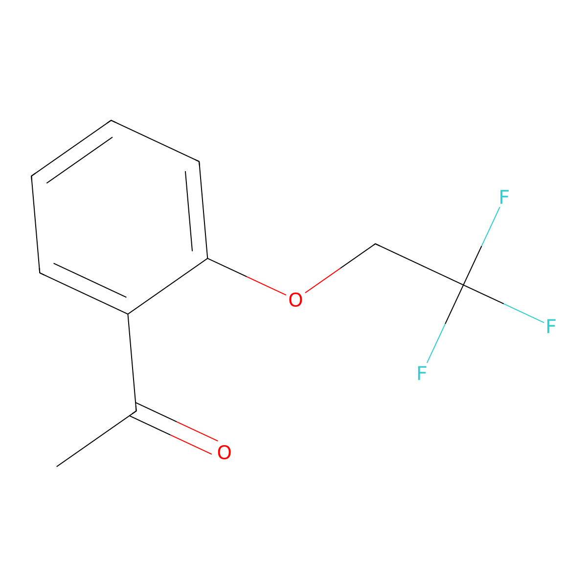 2'-(2,2,2-Trifluoroethoxy)acetophenone molecular structure, CAS 1017050-36-0