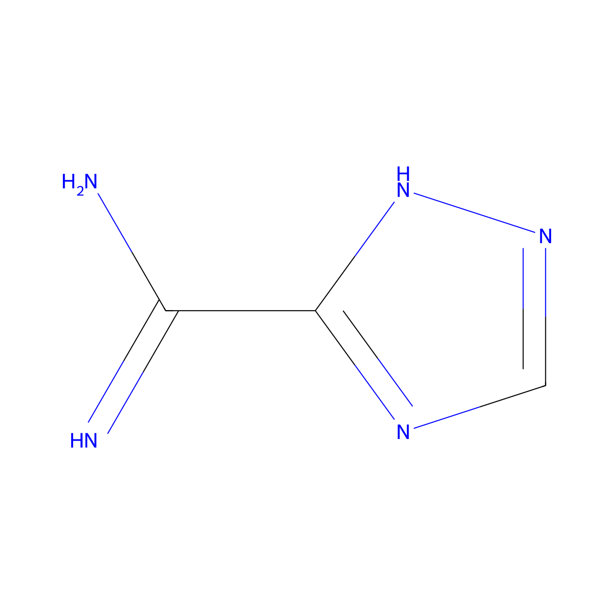 1H-1,2,4-triazole-3-carboximidamide molecular structure, CAS 1017052-09-3