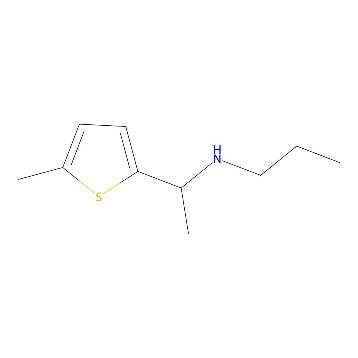 [1-(5-Methylthiophen-2-YL)ethyl](propyl)amine molecular structure, CAS 1017054-99-7