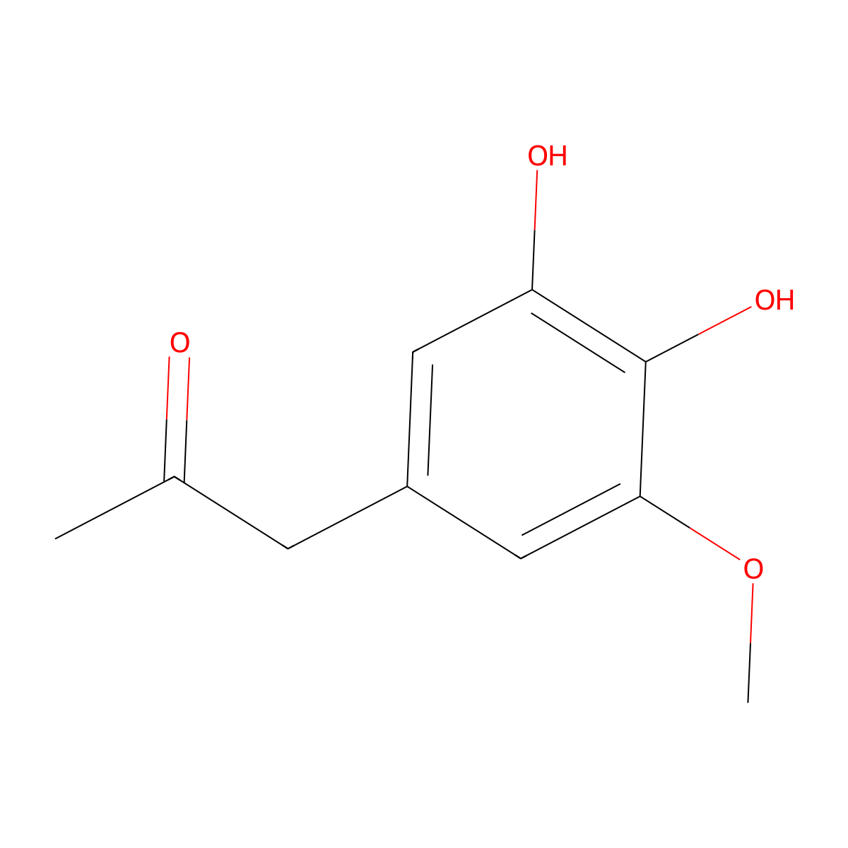 1-(3,4-Dihydroxy-5-methoxyphenyl)propan-2-one molecular structure, CAS 1017059-52-7