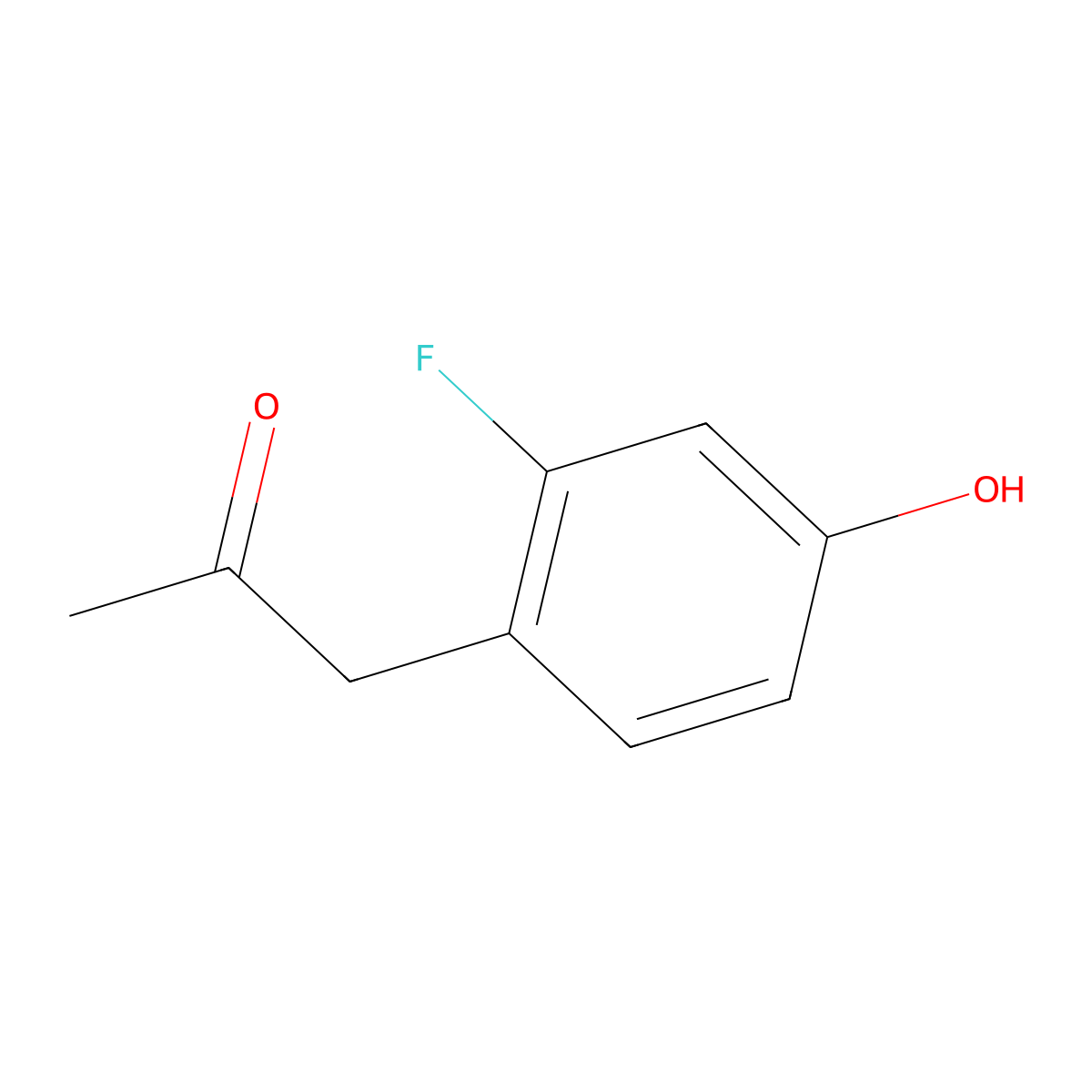 1-(2-Fluoro-4-hydroxyphenyl)propan-2-one molecular structure, CAS 1017060-31-9