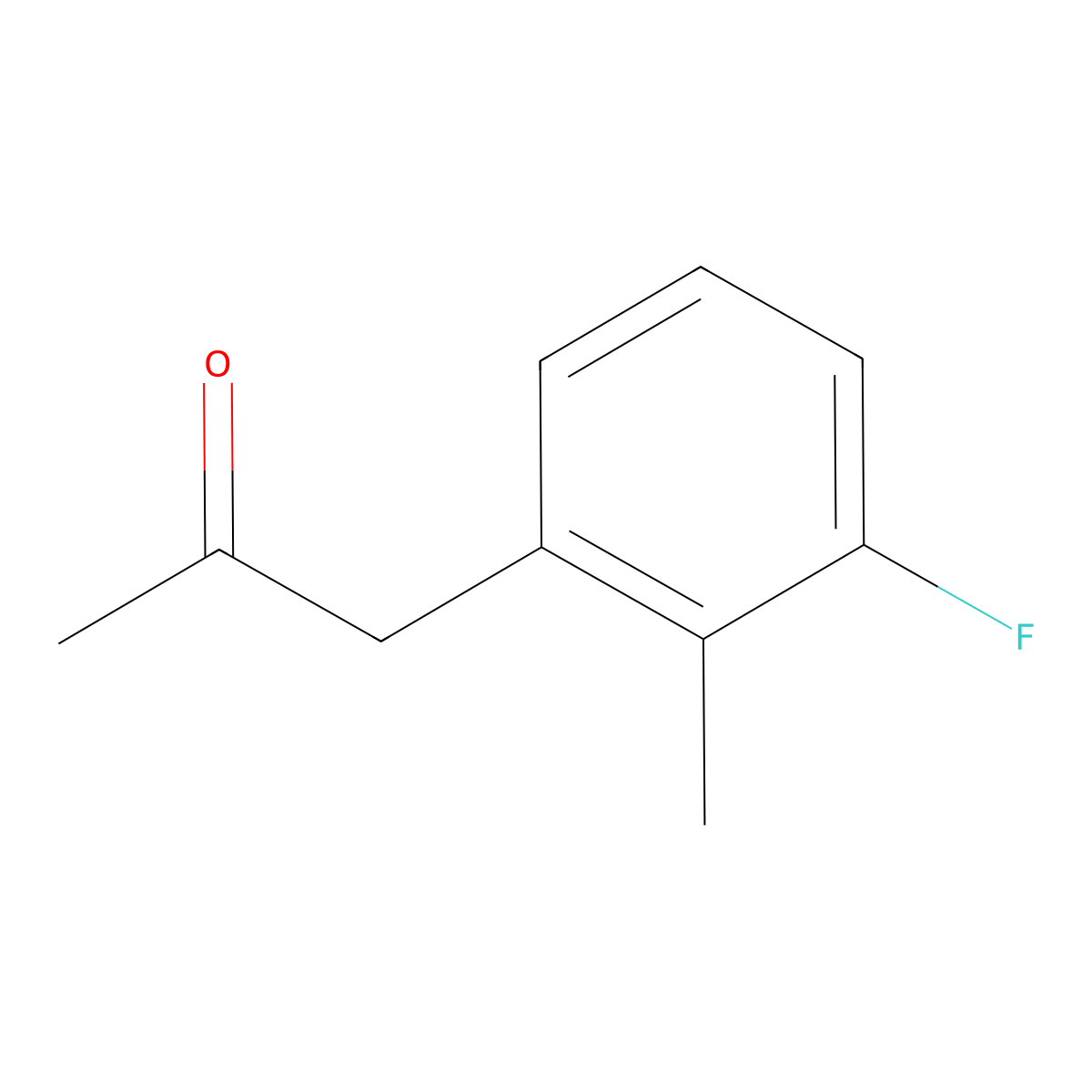 1-(3-Fluoro-2-methylphenyl)propan-2-one molecular structure, CAS 1017060-34-2