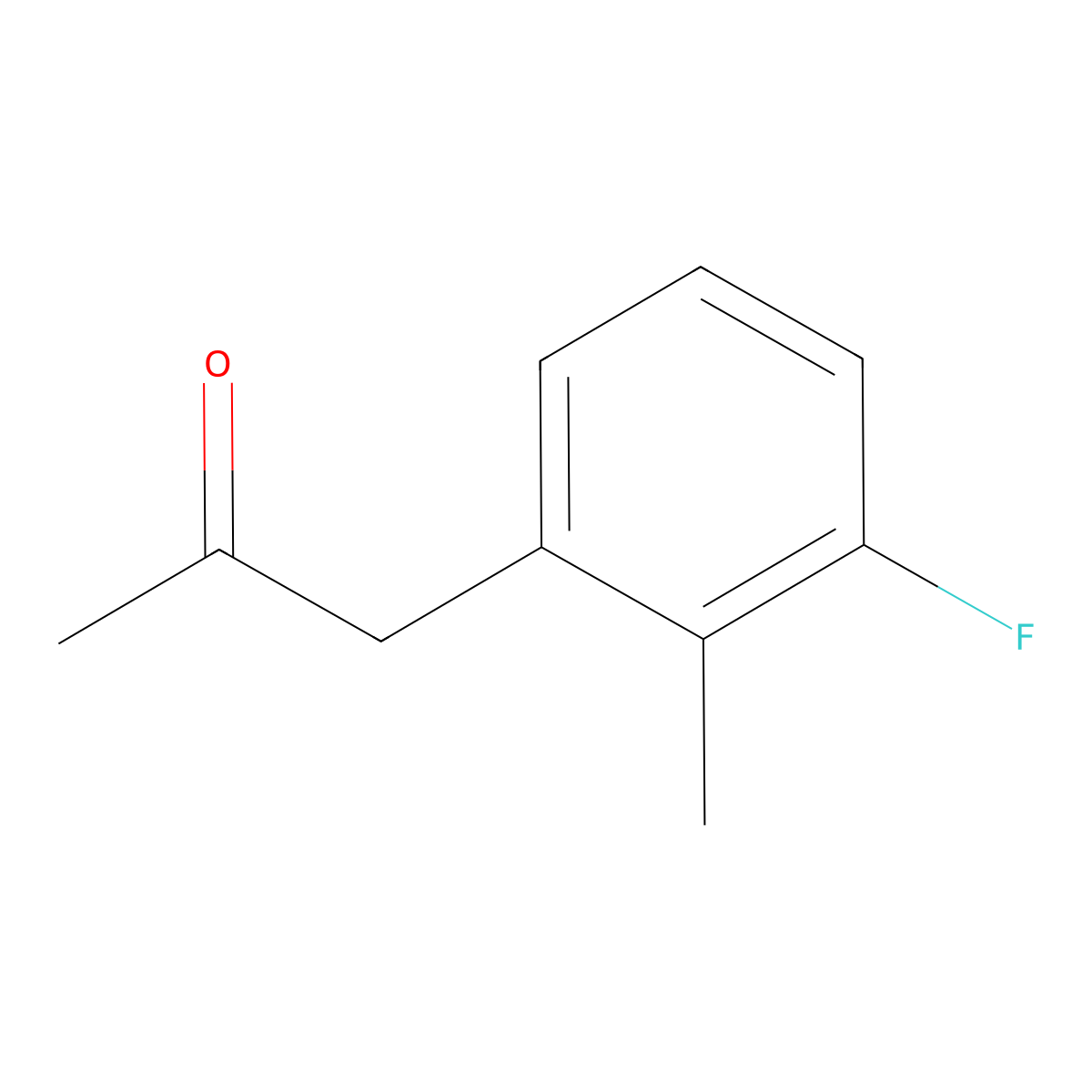 1-(3-Fluoro-2-methylphenyl)propan-2-one molecular structure, CAS 1017060-34-2