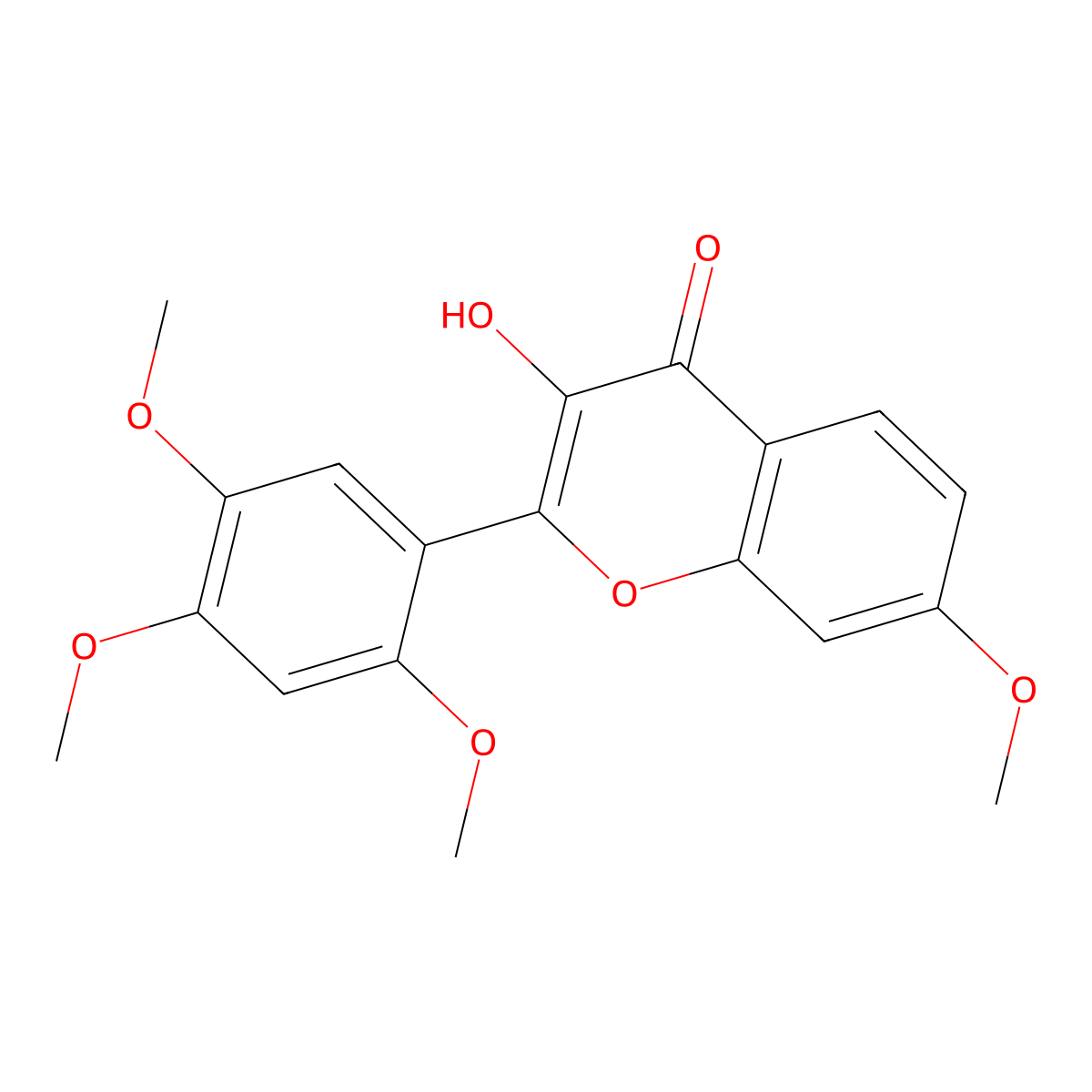 3-Hydroxy-2',4',5',7-tetramethoxyflavone molecular structure, CAS 1017060-55-7