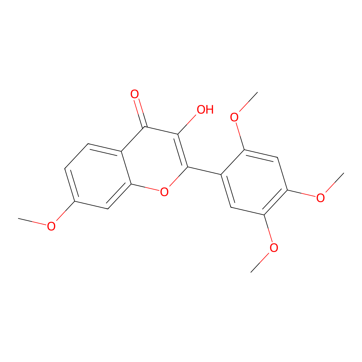 3-Hydroxy-2',4',5',7-tetramethoxyflavone molecular structure, CAS 1017060-55-7