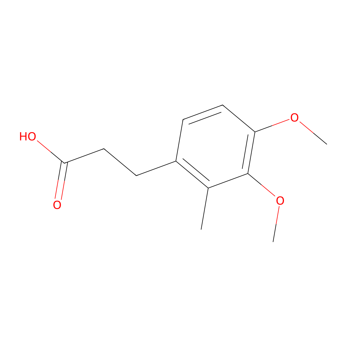 3,4-Dimethoxy-2-methylphenylpropionic acid molecular structure, CAS 1017073-96-9