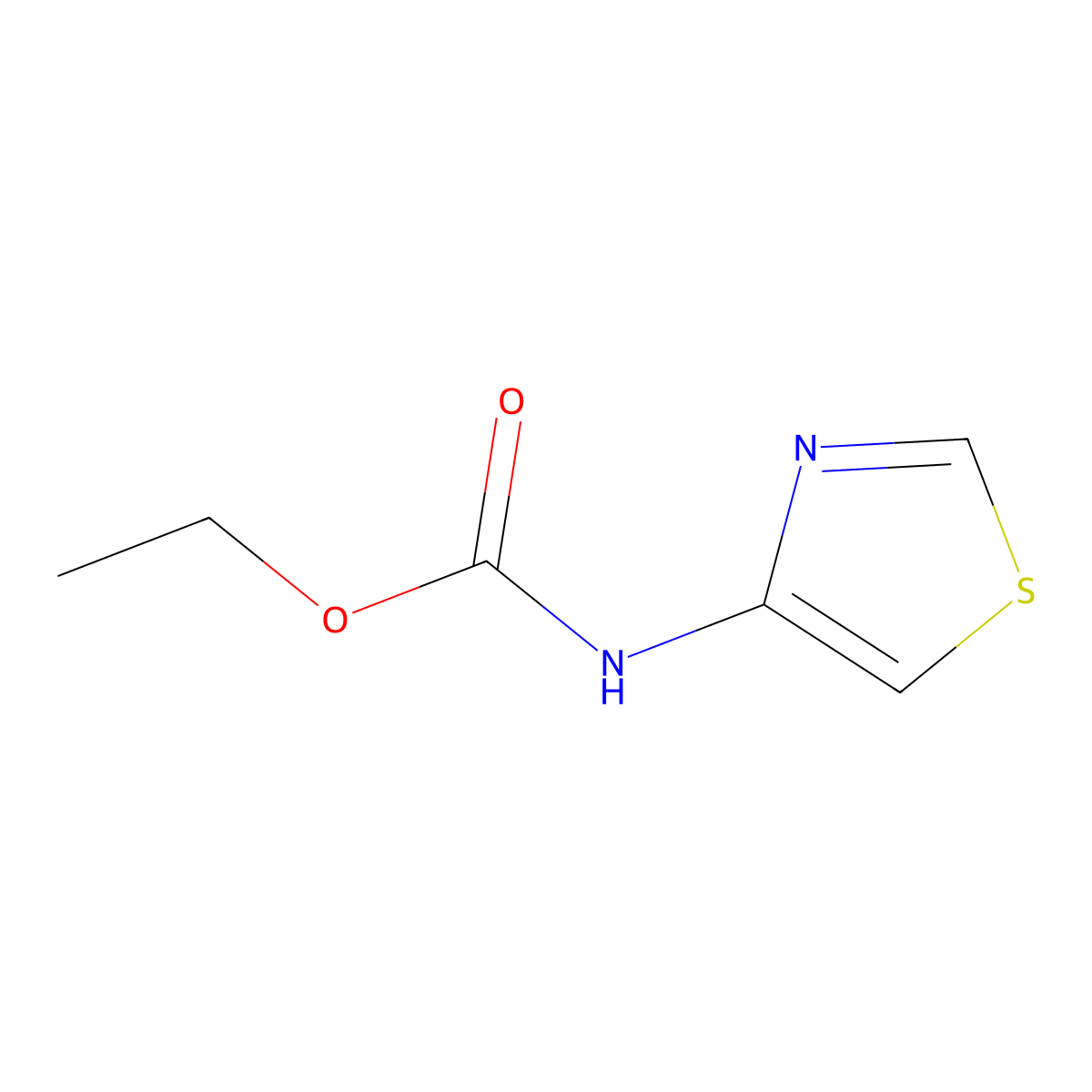 Ethyl thiazol-4-ylcarbamate molecular structure, CAS 1017081-84-3