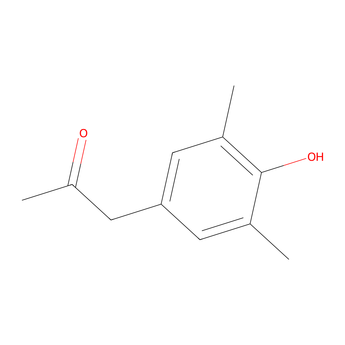 1-(4-Hydroxy-3,5-dimethylphenyl)propan-2-one molecular structure, CAS 1017081-88-7