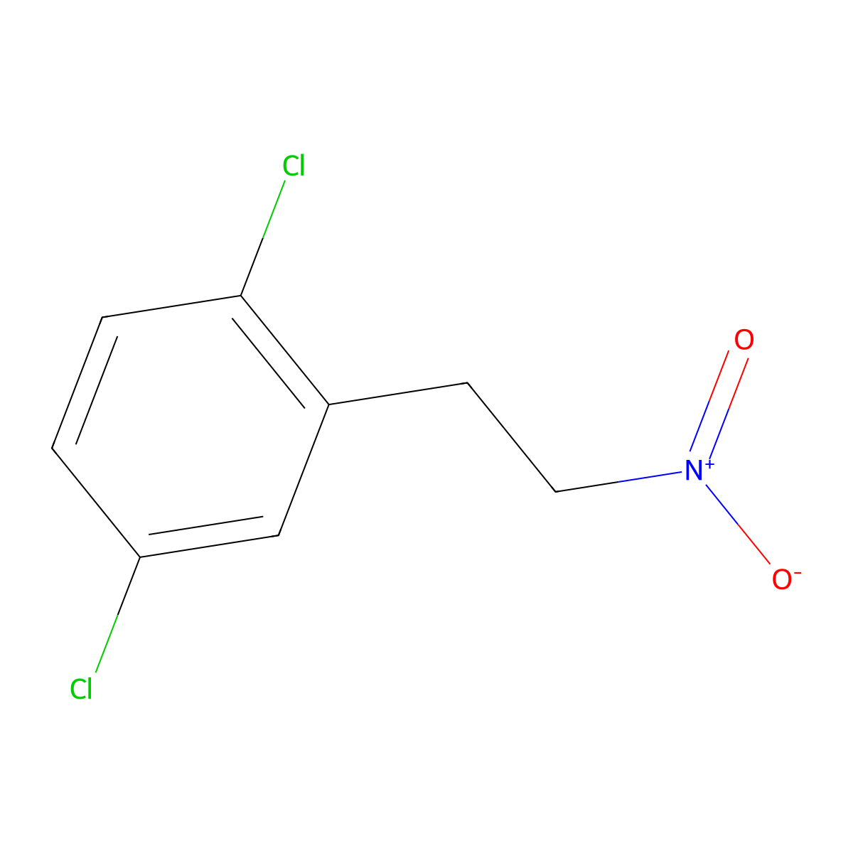 1,4-Dichloro-2-(2-nitroethyl)benzene molecular structure, CAS 1017081-92-3