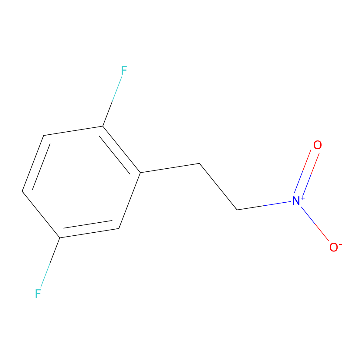 1,4-Difluoro-2-(2-nitroethyl)benzene molecular structure, CAS 1017082-18-6