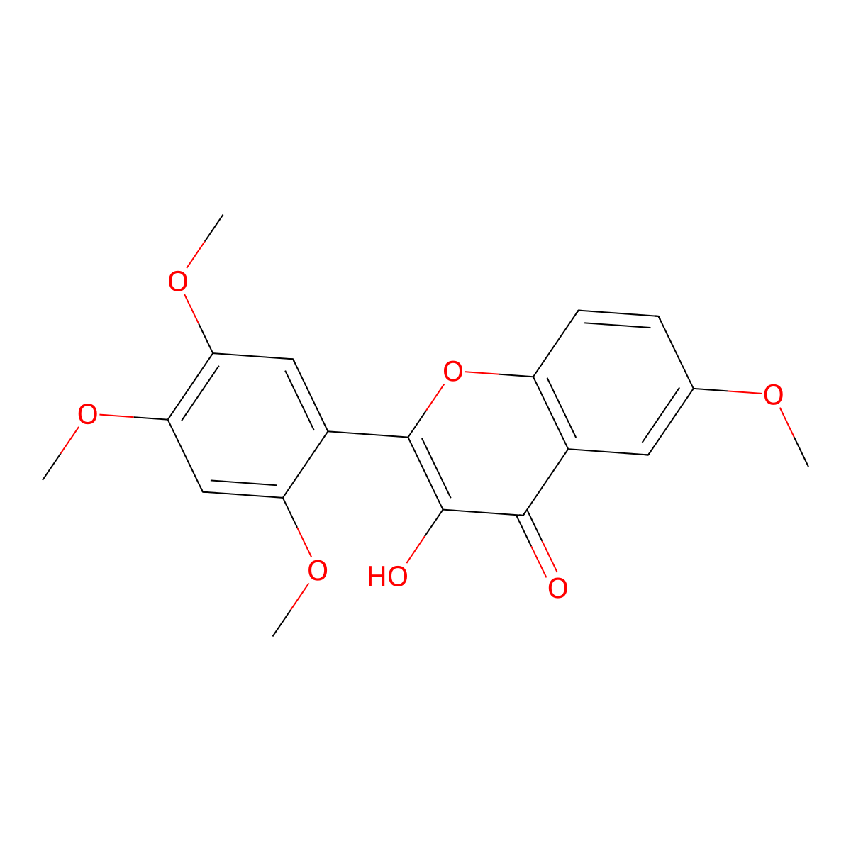 3-Hydroxy-2',4',5',6-tetramethoxyflavone molecular structure, CAS 1017082-44-8