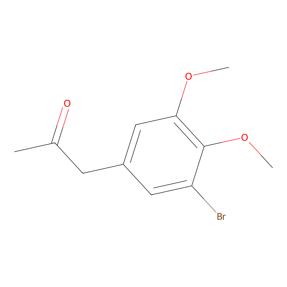 1-(3-Bromo-4,5-dimethoxyphenyl)propan-2-one molecular structure, CAS 1017082-55-1