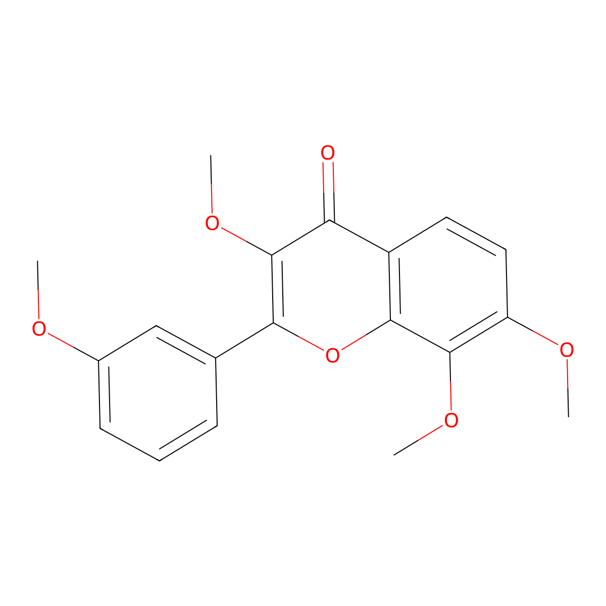 3,3',7,8-Tetramethoxyflavone molecular structure, CAS 1017083-18-9