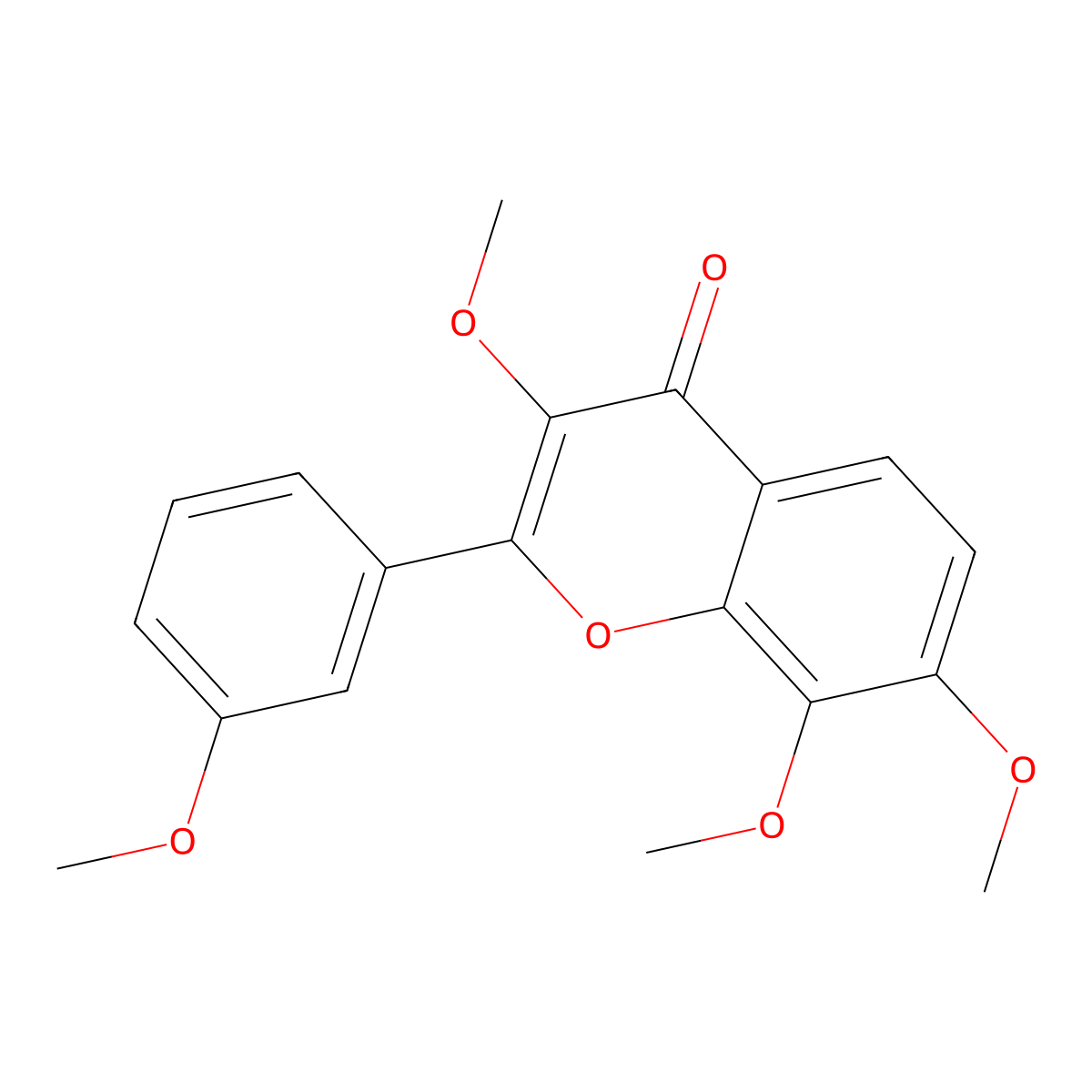 3,3',7,8-Tetramethoxyflavone molecular structure, CAS 1017083-18-9