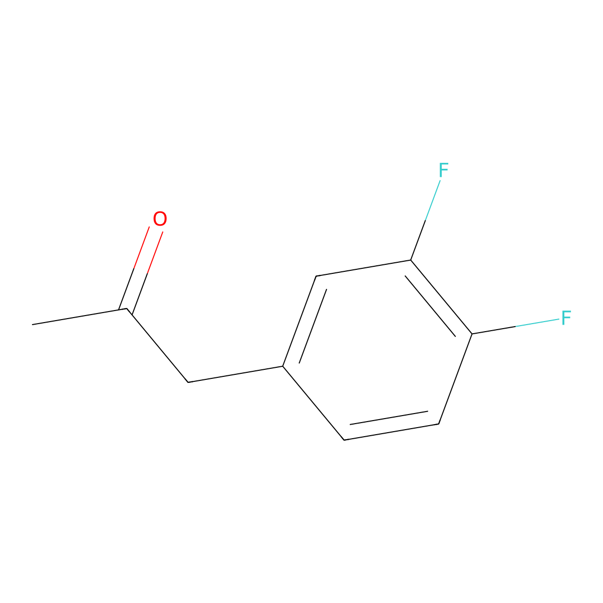 1-(3,4-Difluorophenyl)propan-2-one molecular structure, CAS 1017083-59-8