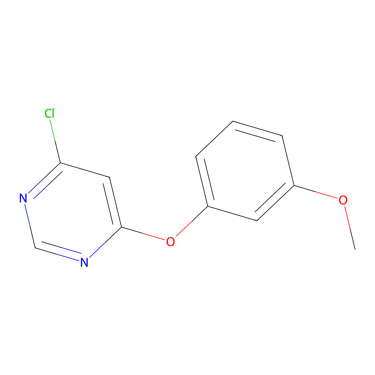 4-(3-Methoxyphenoxy)-6-chloropyrimidine molecular structure, CAS 1017087-53-4