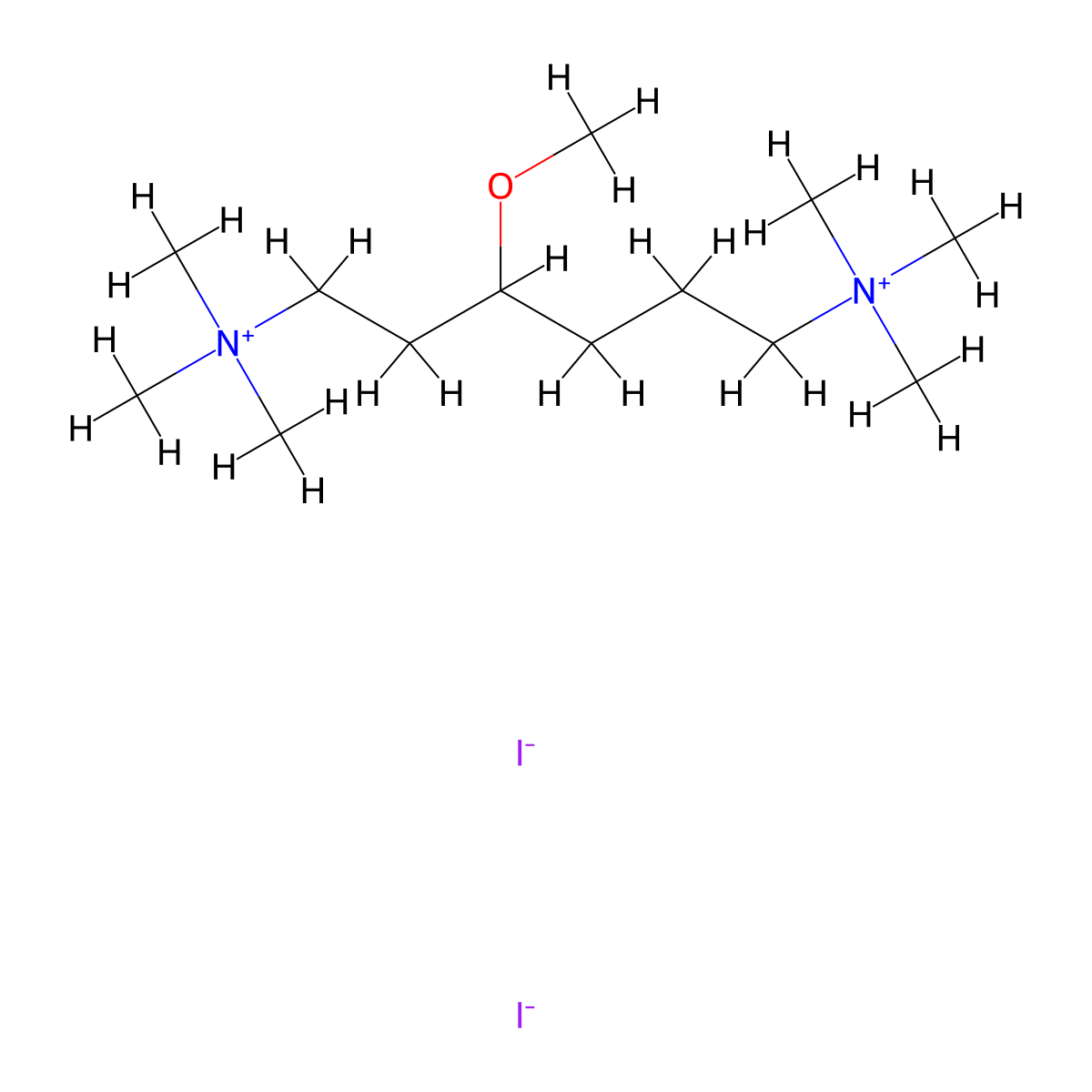 3-Methoxy-N~1~,N~1~,N~1~,N~6~,N~6~,N~6~-hexamethylhexane-1,6-bis(aminium) diiodide molecular structure, CAS 101710-59-2