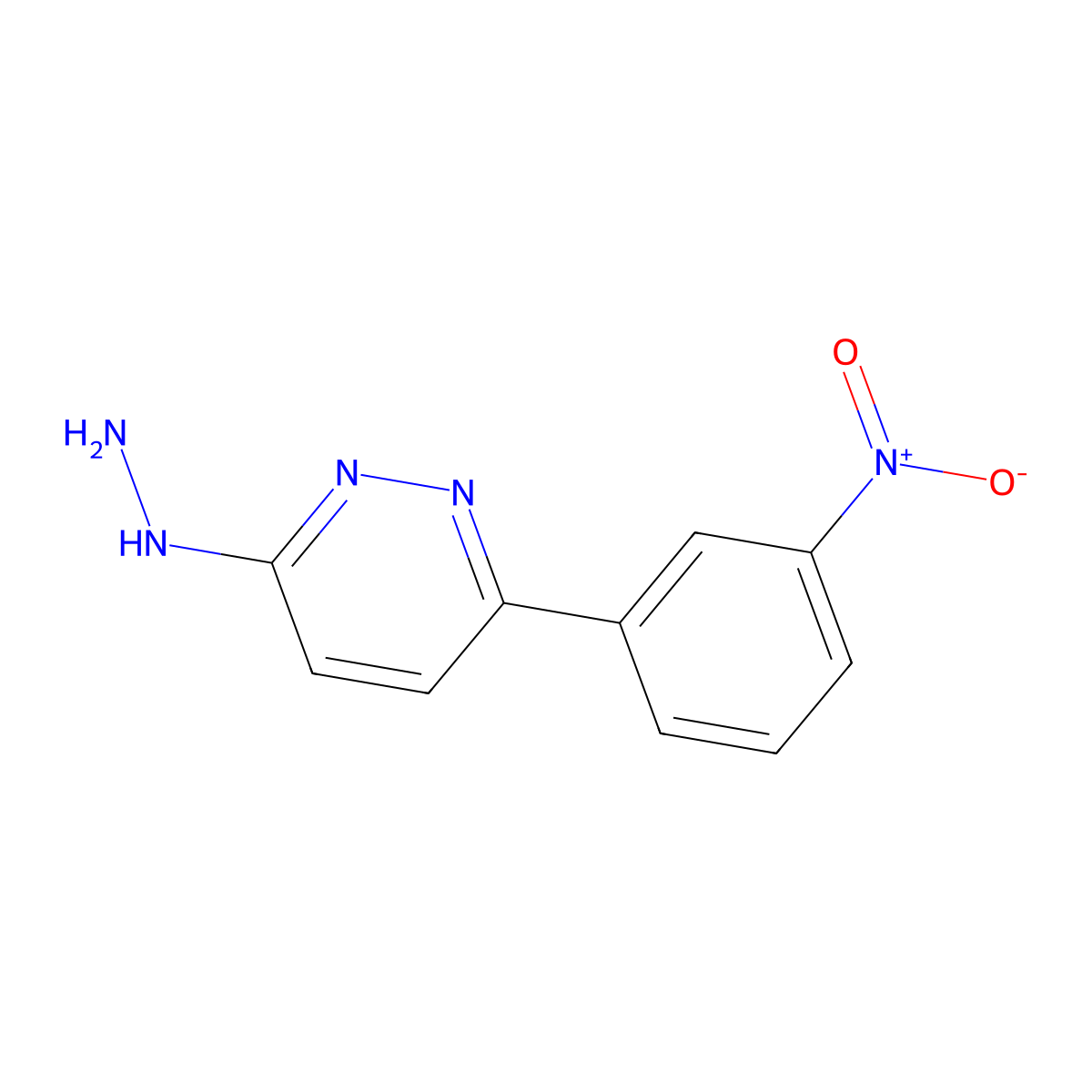 3-Hydrazinyl-6-(3-nitrophenyl)pyridazine molecular structure, CAS 1017117-06-4