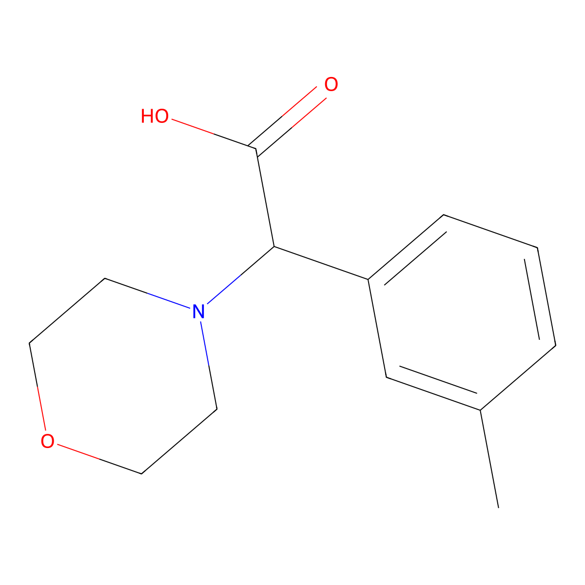 2-Morpholino-2-(m-tolyl)acetic acid molecular structure, CAS 1017117-62-2