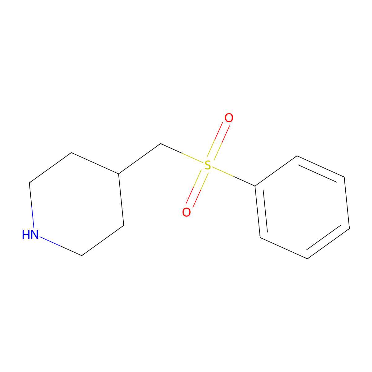 4-[(Benzenesulfonyl)methyl]piperidine molecular structure, CAS 1017118-63-6