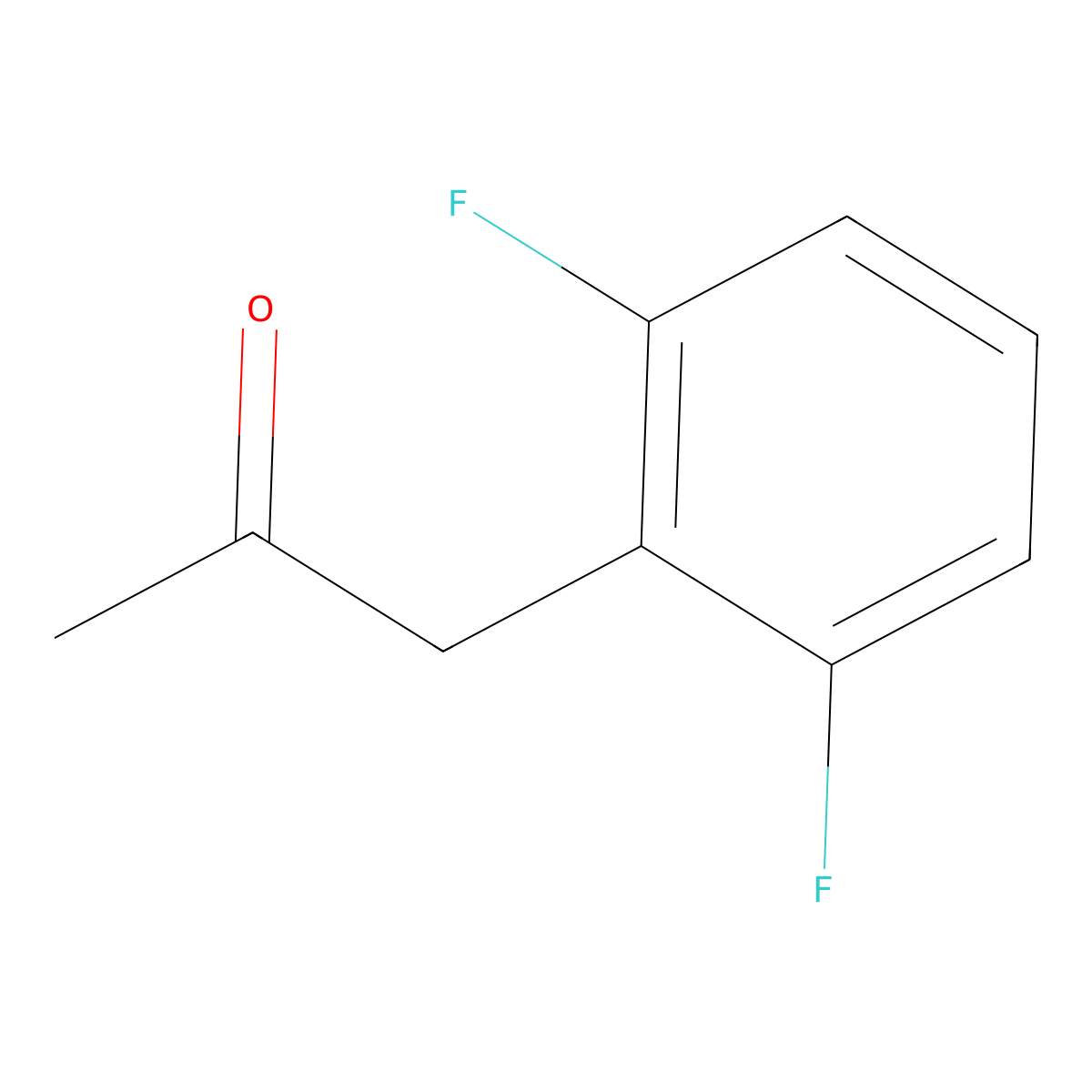 1-(2,6-Difluorophenyl)propan-2-one molecular structure, CAS 101712-20-3